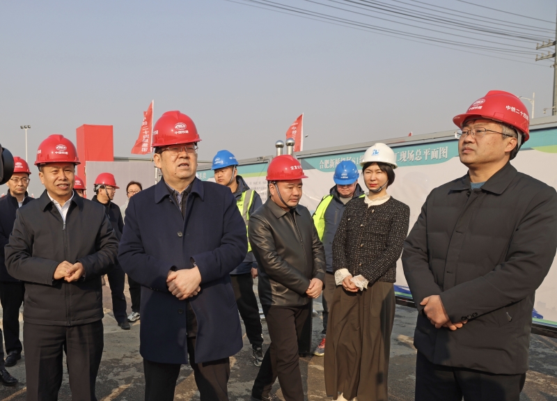 淮南市委书记任泽锋到合肥新桥机场S1寿县段项目调研