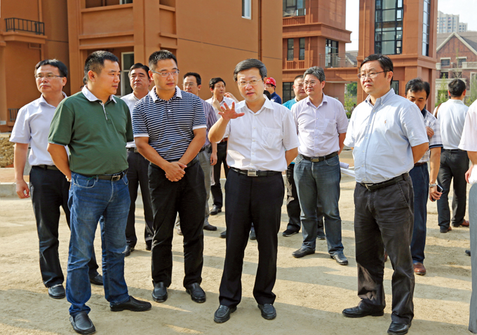 合肥市常委、副市长周善武调研董铺水库拆迁复建点工程