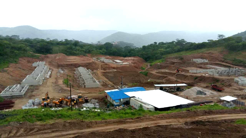 中水十一局领导莅临华力赞比亚下凯富峡项目部新春慰问