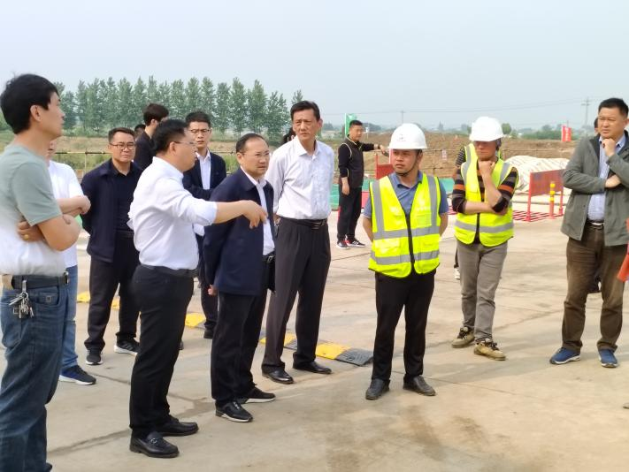 五河县委书记金胜庆到集团承建项目调研