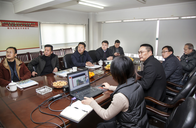 淮北市杜集区矿山集街道主任李东到华鑫考察